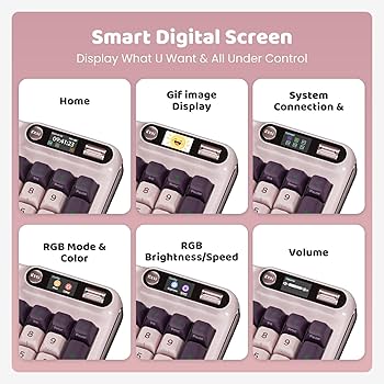 Amazon.com: KZZI Z98 Creamy Keyboard, 94 Keys Wireless